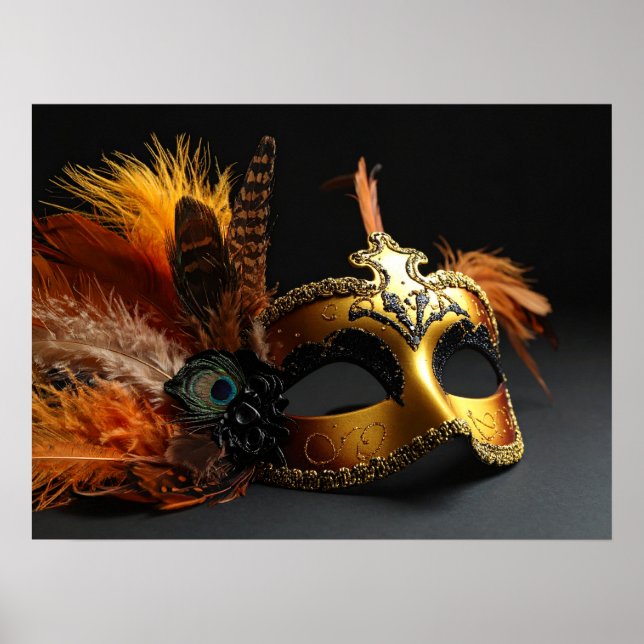 Póster máscaras de carnaval (Frente)