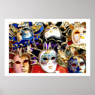 Póster Máscaras de carnaval