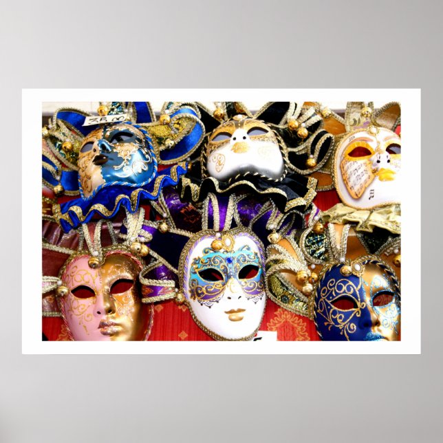 Póster Máscaras de carnaval (Frente)