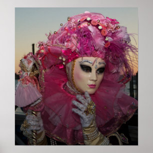 Póster Máscaras de carnaval de Venecia