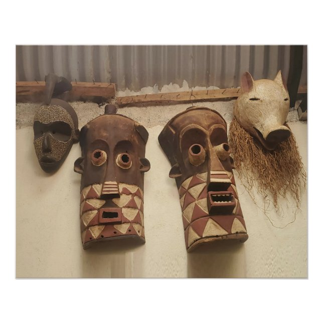 Póster Máscaras de Tanzania (Anverso)