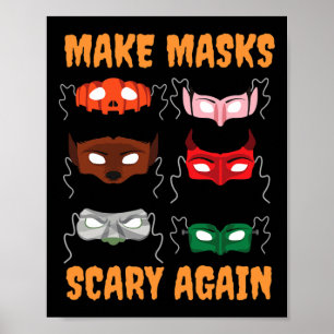 Póster Máscaras faciales de Halloween de Donald Trump - I