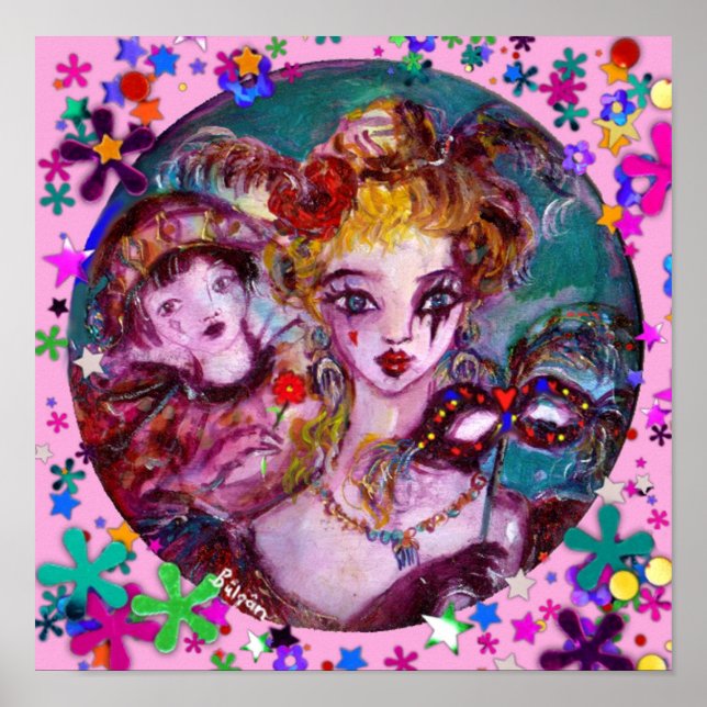 PÓSTER MÁSCARAS MASQUERADAS DE VALENTINA VENECIANA (Frente)