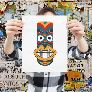 Póster Máscaras tribales étnicas