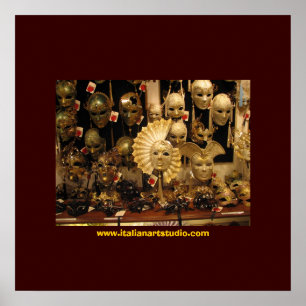 Póster Máscaras venecianas