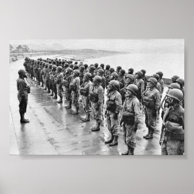 Póster Mascarillas de uniforme de combate (Frente)