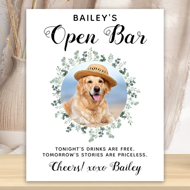 Póster Mascota Boda Dog Open Bar Cócteles (Subido por el creador)