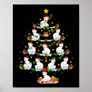 Póster Mascota de navidad animal enciende a Navidades de 