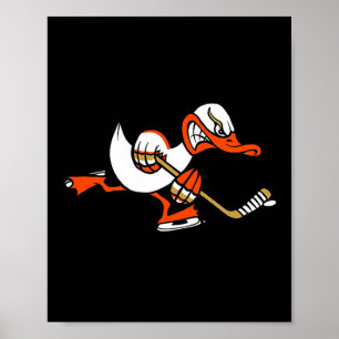 Póster Mascota de pato de dibujos animados gráficos lindo