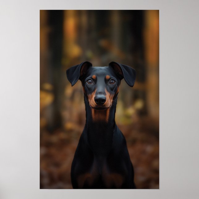 Póster Mascota Grooming Salon Boutique German Pinsch Retr (Frente)