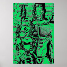 Póster Mascota Manster