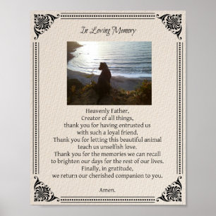 Póster Mascota Memorial Dog Prayer - Poster