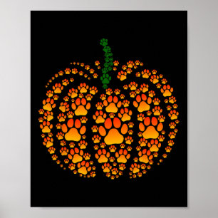 Póster Mascota Paw Imprimir Calabaza Calabaza Calabaza Ca