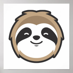 Póster Mascota Sloth