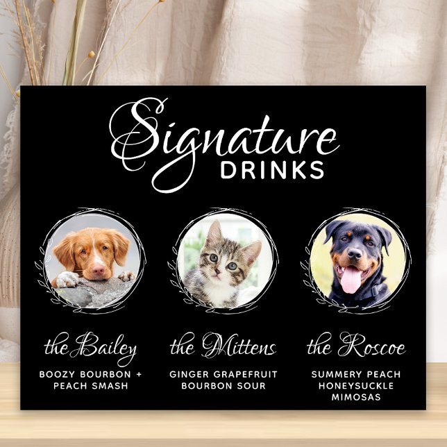 Póster Mascotas Firma Bebe Negro 3 Boda de fotos Bar (Subido por el creador)