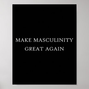 Póster Masculinidad grande otra vez divertido padre herma