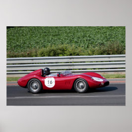 Póster Maserati 250 S Le Mans Classic