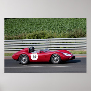 Póster Maserati 250 S Le Mans Classic