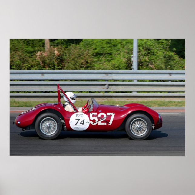 Póster Maserati A6 GCS Barchetta Le Mans Classic (Frente)