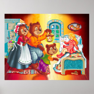 Póster Masha y 3 osos