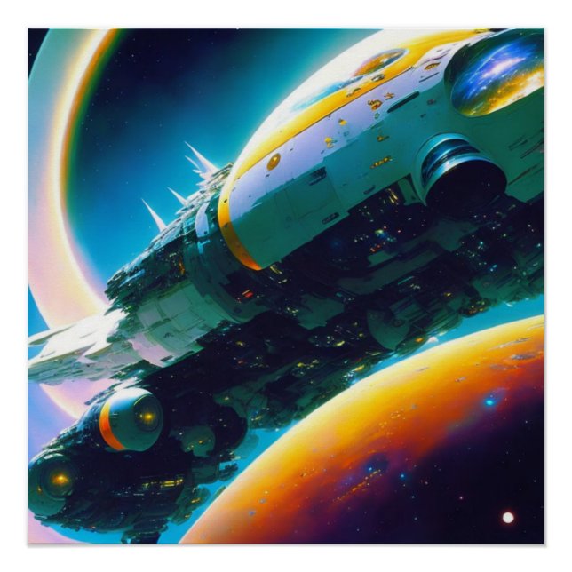 Póster Masive spaceship (Anverso)