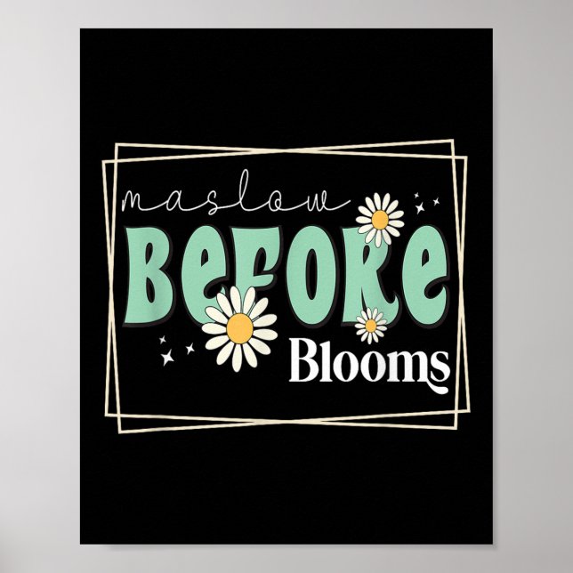 Póster Maslow antes de la guerra por el autismo terapeuta (Frente)