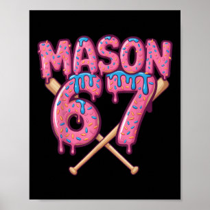 Póster Mason 67 divertido helado goteo Bysebyll Meme 