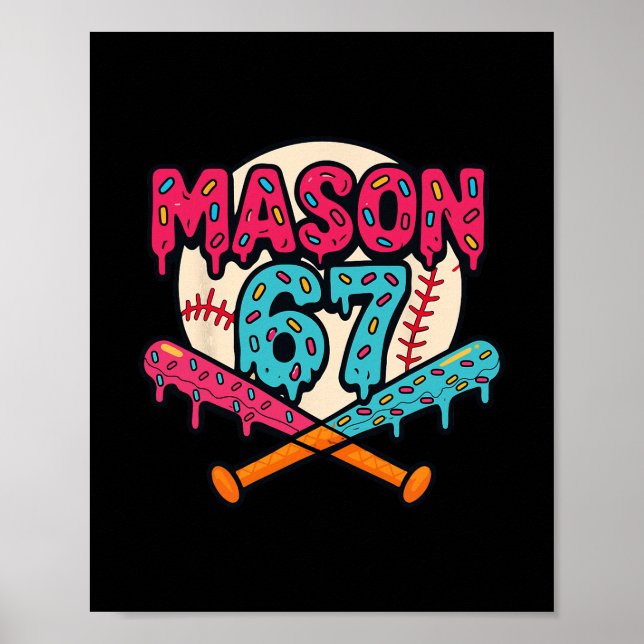 Póster Mason 67 Funny Ice Cream Drip Sell Meme Graphic  (Frente)