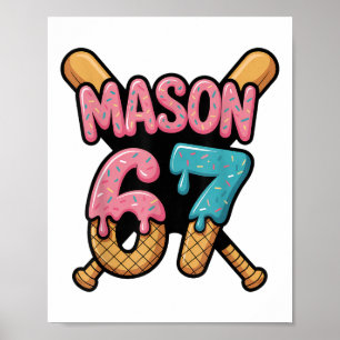 Póster Mason 67 Helado Goteo Venta