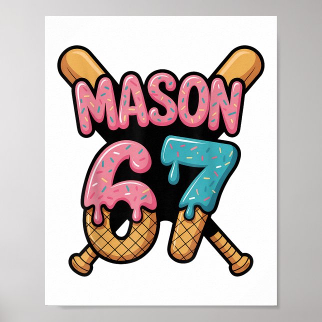 Póster Mason 67 Helado Goteo Venta  (Frente)
