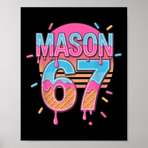 Póster Mason 67 Meme Helado Bysebyll Goteo