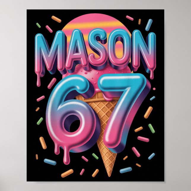 Póster Mason 67 Meme Helado Bysebyll Goteo _1 (Frente)