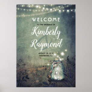 Póster Mason Jar luce como símbolo de bienvenida a un Bod