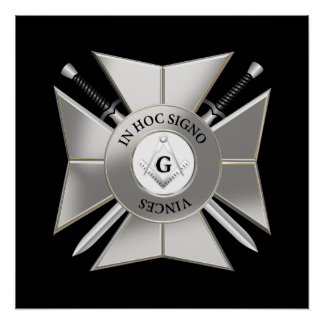 Póster Masonic cross