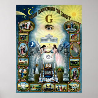Poster Masonic Hazen Masonic Masonic Hazen de arte
