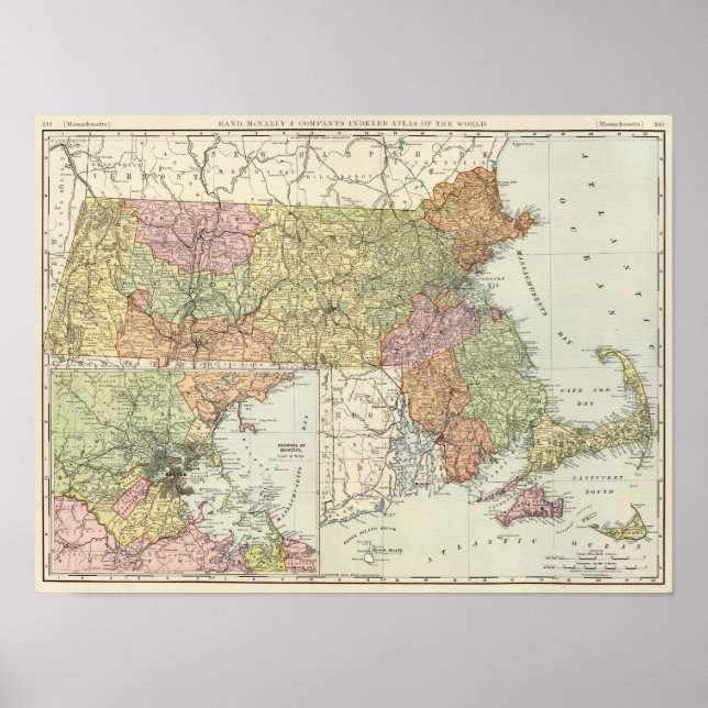 Póster Massachusetts (Frente)