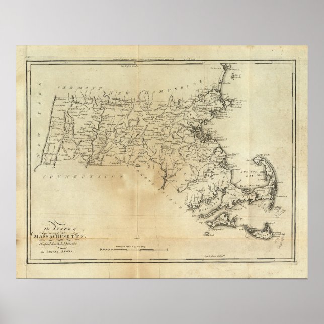 Póster Massachusetts (Frente)