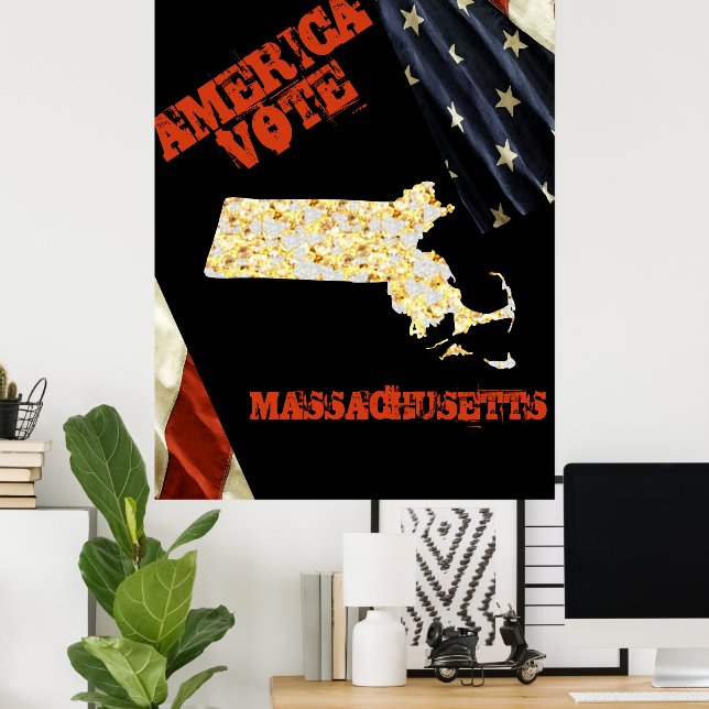 PÓSTER MASSACHUSETTS  (Oficina en casa)