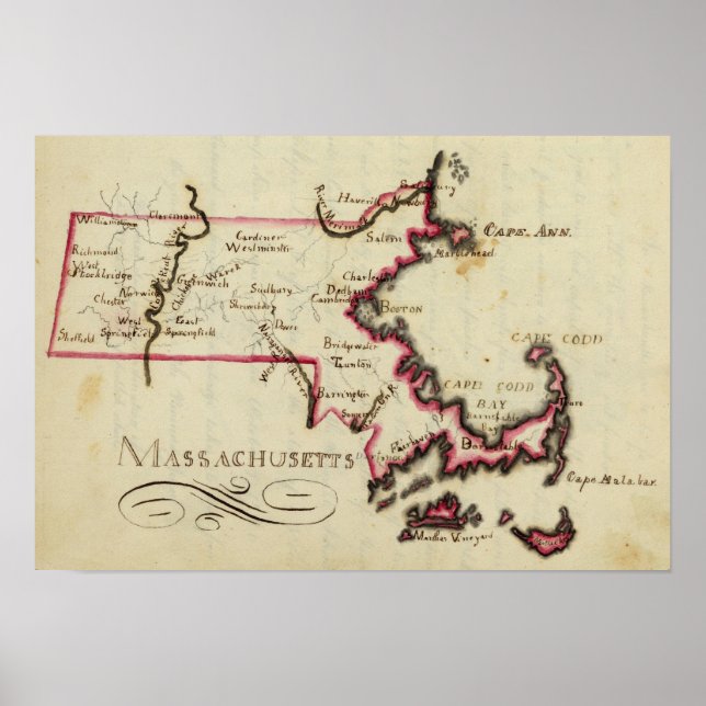 Póster Massachusetts 2 (Frente)