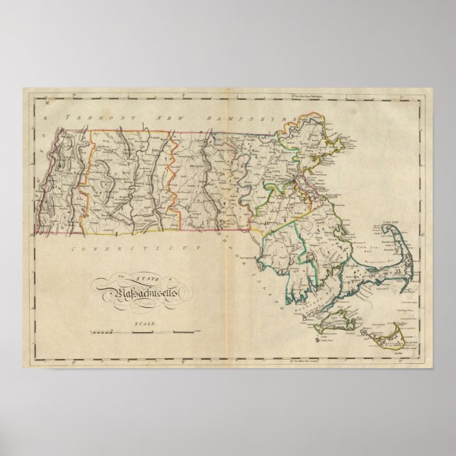Póster Massachusetts 3 (Frente)