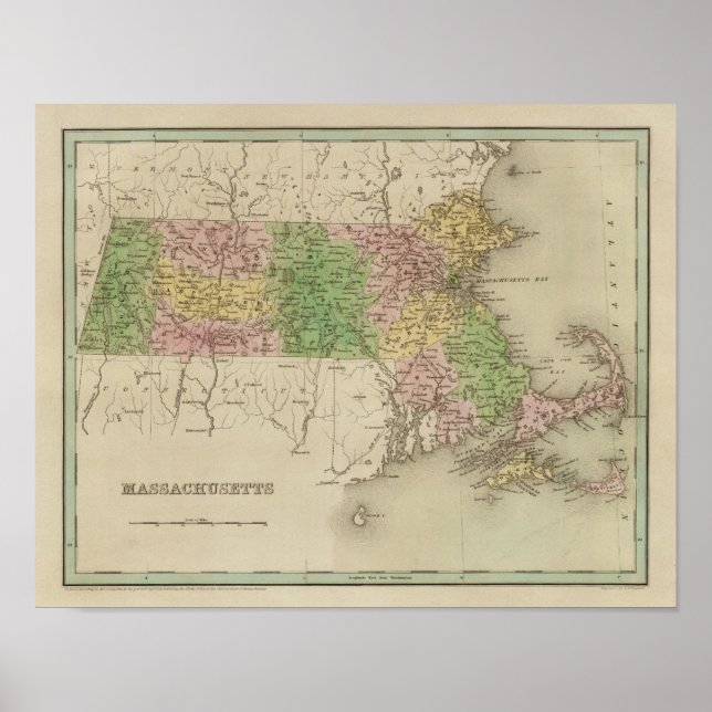 Póster Massachusetts 4 (Frente)