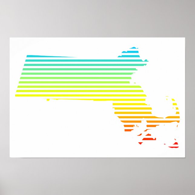 Póster massachusetts chill fade (Frente)