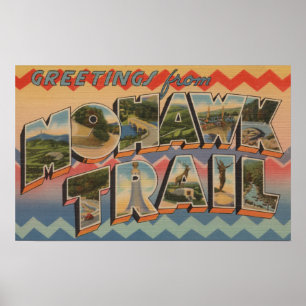 Póster Massachusetts - Greetings from Mohawk Trail 2