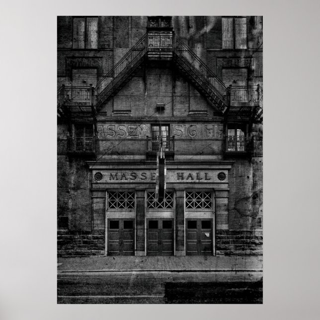 Póster Massey Hall No 1 Versión de Película Antigua (Frente)