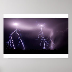 Póster Massive Lightning Strike