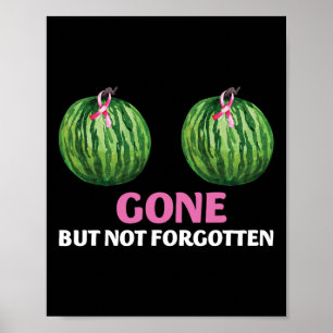 Póster Mastectomía De Sobrevivientes De Cáncer De Mama Se