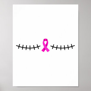 Póster Mastectomía doble cicatriz Superviviente de cáncer