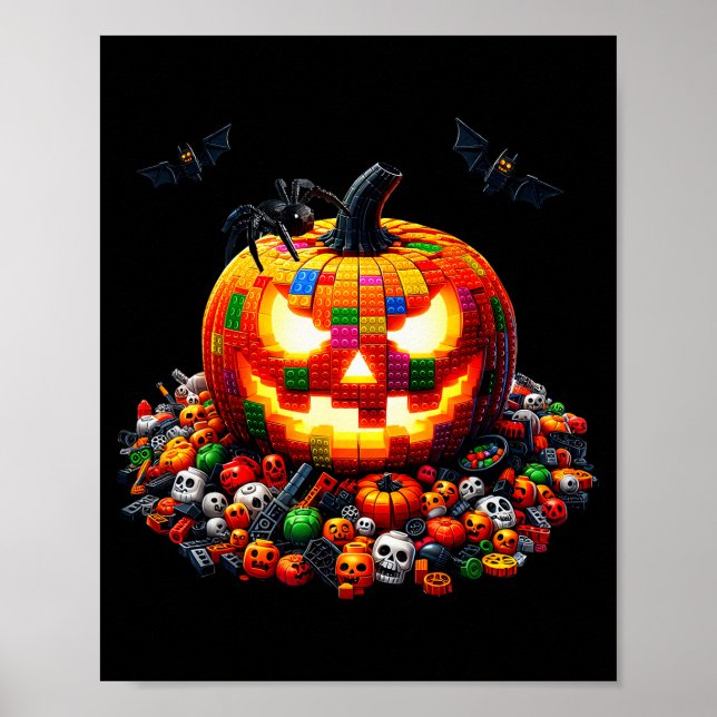 Póster Master Builder Blocks Bricks Building Pumpkin Hall (Frente)