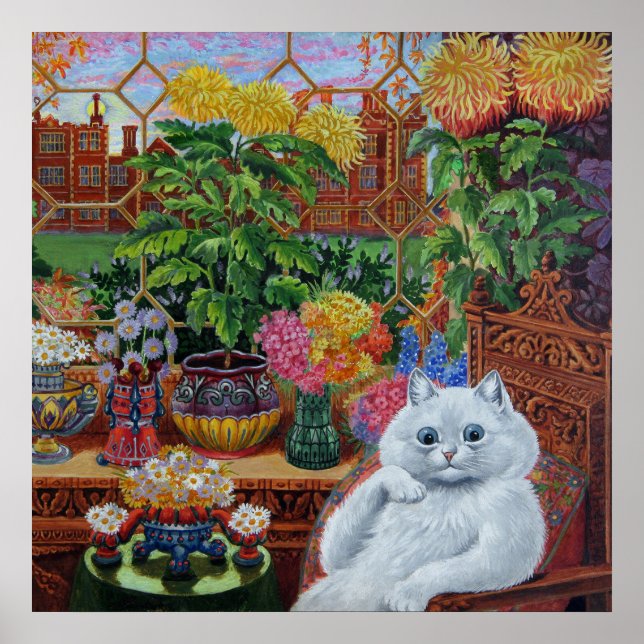Póster "Master of Cat College" por Louis Wain (Frente)