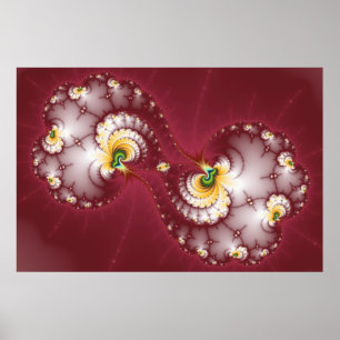 Póster Masticador de huesos de perro - Fractal